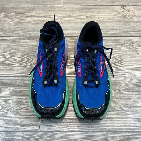 Brooks Caldera 7 Trail Running Shoes Men\'s Size 12 EUC Victoria Blue Spring Bud main image 10